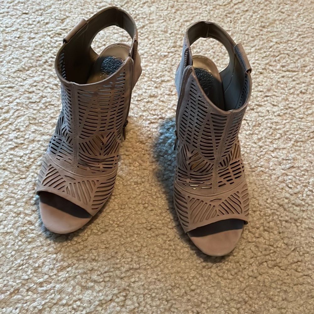 Vince Camuto Peep Toe Booties